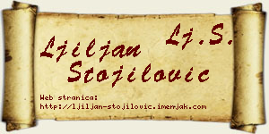 Ljiljan Stojilović vizit kartica